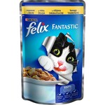 Влажный корм для кошек Purina Felix Fantastic с курицей в желе
