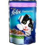 Влажный корм для кошек Purina Felix Fantastic с форелью и зелеными бобами в желе