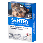 Капли от блох, клещей и комаров Sentry для собак весом до 7 кг