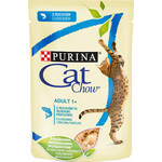 Влажный корм для котов Purina Cat Chow Adult 1+ с лососем и зеленой фасолью