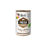 Влажный корм для собак Brit Fresh Turkey with Peas