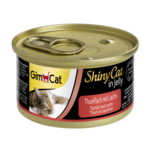 Влажный корм для котов GimCat ShinyCat in Jelly с тунцом и лососем