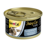 Влажный корм для котов GimCat ShinyCat in Jelly с тунцом и креветками