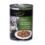 Влажный корм для кошек Edel Cat Нежные кусочки в соусе с индейкой и печенью