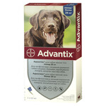 Капли на холку от блох и клещей Bayer Advantix для собак весом от 25 кг