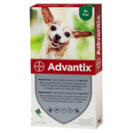 Капли на холку от блох и клещей Bayer Advantix для собак весом до 4 кг