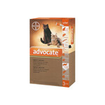 Капли на холку от блох и клещей Bayer Advocate для кошек до 4 кг