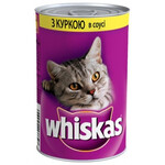 Консерва для кошек Whiskas с курицей в соусе