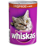 Консерва для кошек Whiskas с индейкой в желе