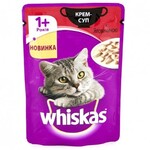Влажный корм для кошек Whiskas Крем-суп с говядиной