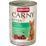 Консерва для котят Animonda Carny Kitten Beef, Chicken & Rabbit