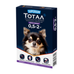 Антигельмінтна таблетка Superium Тотал для собак вагою 0,5-2 кг