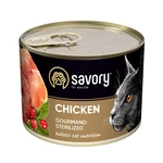 Влажный корм для котов Savory Gourmand Sterilized Chicken