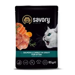 Влажный корм для котят Savory for Kitten with Salmon & Carrot in Gravy