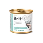 Лечебный влажный корм для котов Brit Grain Free Veterinary Diet Struvite Turkey with Peas