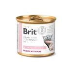 Лечебный влажный корм для котов Brit Grain Free Veterinary Diet Hypoallergenic Salmon with Pea