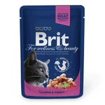 Вологий корм для котів Brit Premium Salmon & Trout