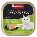 Влажный корм для котов Animonda Vom Feinsten Adult Turkey, Chicken breast + Herbs (индейка, курица и травы)