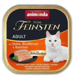 Вологий корм для котів Animonda Vom Feinsten Adult Chicken, Beef + Carrots (курка, яловичина та морква)
