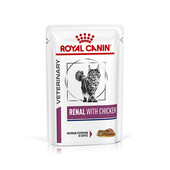 Лечебный влажный корм для котов Royal Canin Renal With Chicken Feline