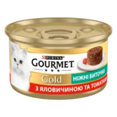 Вологий корм для котів Purina Gourmet Gold Ніжні биточки з яловичиною і томатом
