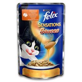 Влажный корм для кошек Purina Felix Sensations с индейкой со вкусом бекона в соусе