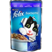 Влажный корм для кошек Purina Felix Fantastic с ягненком в желе