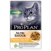 Влажный корм для котов Purina Pro Plan Sterilised Nutrisavour с курицей