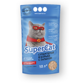 Древесный наполнитель для кошачьего туалета Super Cat Стандарт Синий