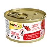 Влажный корм для котов GimCat Superfood ShinyCat Duo с тунцом и помидорами