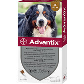 Капли на холку от блох и клещей Bayer Advantix для собак весом от 40 до 60 кг