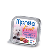 Вологий корм для собак Monge Fruit Chicken & Raspberry