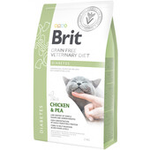 Лечебный сухой корм для кошек Brit Grain Free Veterinary Diet Diabetes Chicken & Pea
