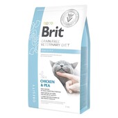 Лечебный сухой корм для кошек Brit Grain Free Veterinary Diet Obesity Chicken & Pea