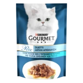 Влажный корм для котов Purina Gourmet Perle Duo с океанической рыбой и тунцом мини филе в подливке