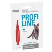 Капли на холку от внешних паразитов для котов весом до 4 кг ProVet Profiline