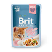 Влажный корм для кошек Brit Premium Cat Kitten Chicken Fillets Gravy