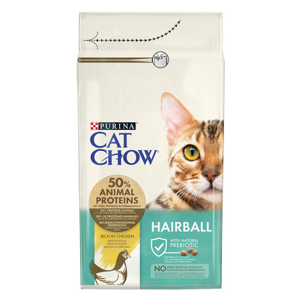 Сухой корм для котов Purina Cat Chow Hairball Chicken (курица)