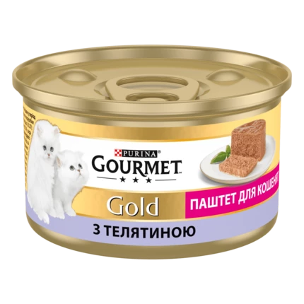Вологий корм для кошенят Purina Gourmet Gold Паштет з телятиною