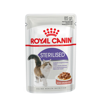 Вологий корм для котів Royal Canin Sterilised Sauce (кусочки в соусі)