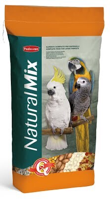 Корм для крупных попугаев (амазон, жако, какаду, ара, благородный попугай) Padovan NaturalMix Pappagalli