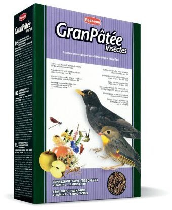 Корм для насекомоядных птиц Padovan GranPatee Insectes