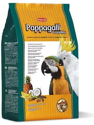 Корм для крупных попугаев (амазон, жако, какаду, ара) Padovan GrandMix Pappagalli