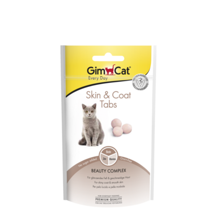 Таблетки для здоровья кожи и шерсти кошек GimCat Skin & Coat Tabs