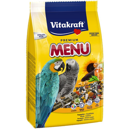 Корм для крупных попугаев Vitakraft Premium Menu