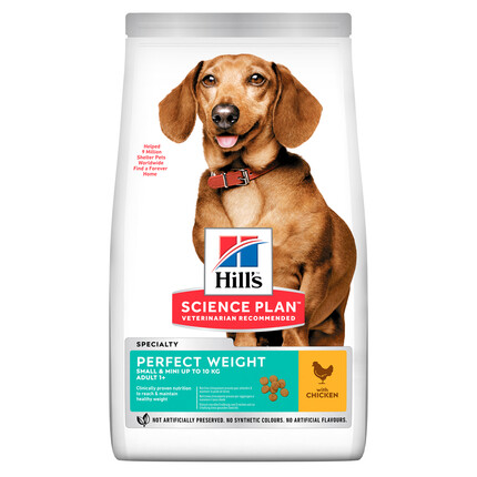 Сухой корм для собак Hill's Science Plan Canine Adult Small & Mini Perfect Weight Chicken 