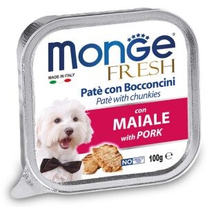 Влажный корм для собак Monge Fresh Pork (Монж Фреш со свининой)