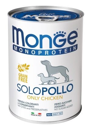 Влажный корм для собак Monge Monoprotein Chicken (Монж Монопротеин с курицей)