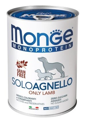 Влажный корм для собак Monge Monoprotein Lamb (Монж Монопротеин с ягненком)