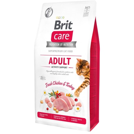 Сухой корм для кошек Brit Care Grain-Free Adult Activity Support Fresh Chicken & Turkey